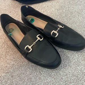 Women’s Black Leather Loafers